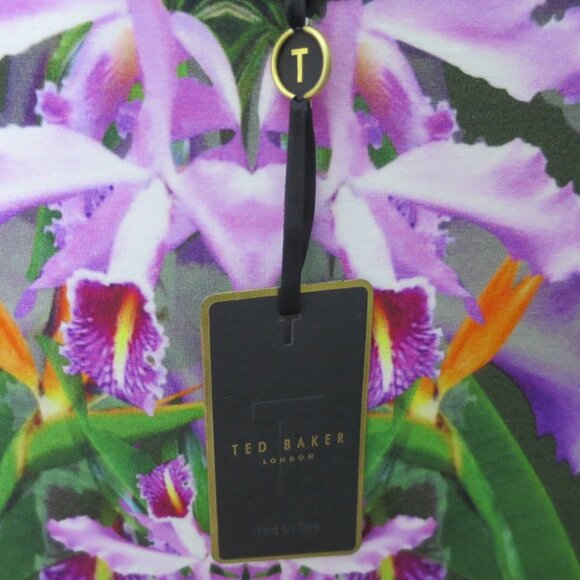 Ted Baker Amberry Paradise Print Midi Dress Size 1 (US 4) - Picture 7 of 10